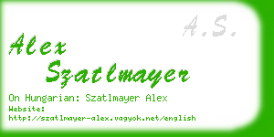 alex szatlmayer business card